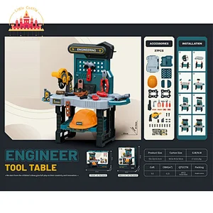 New Kids Pretend Play DIY 72 Pcs Plastic Tool Table With Electric Drill Toy SL03D003