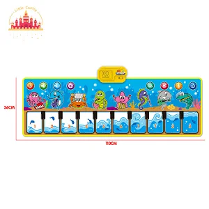 Cartoon Educational Piano Play Mat Electronic Portable Musical Blanket For Kids SL07D013