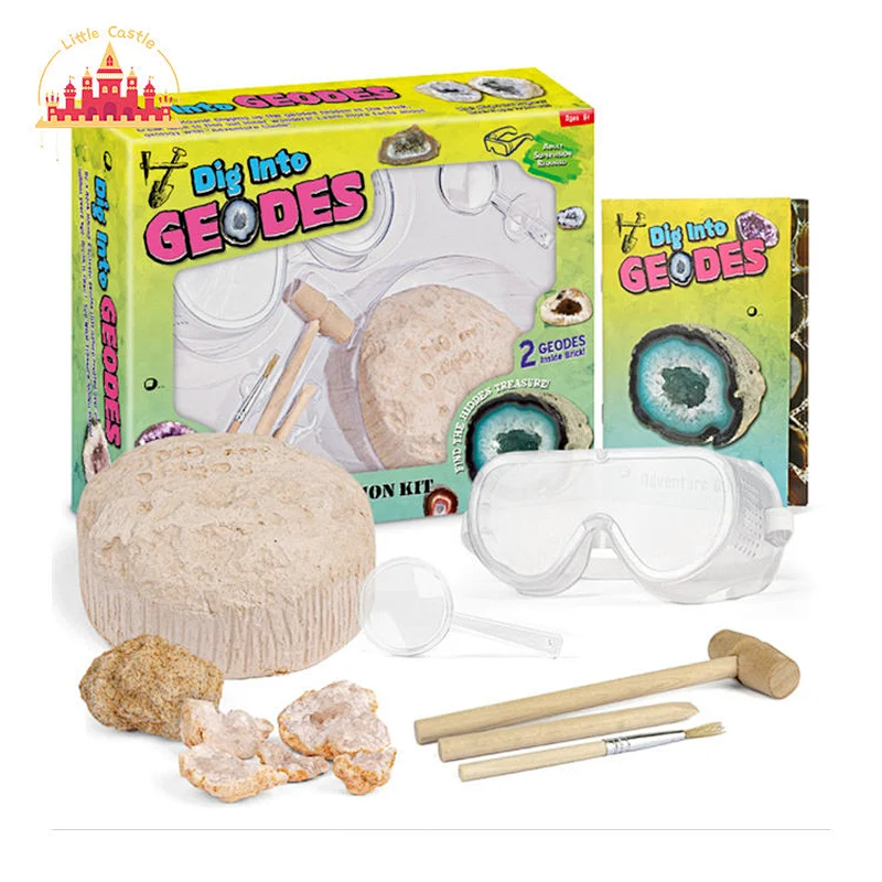 New Arrival Kids Educational Dig Nature Rock Toy DIY Dig Into Geodes SL17A104