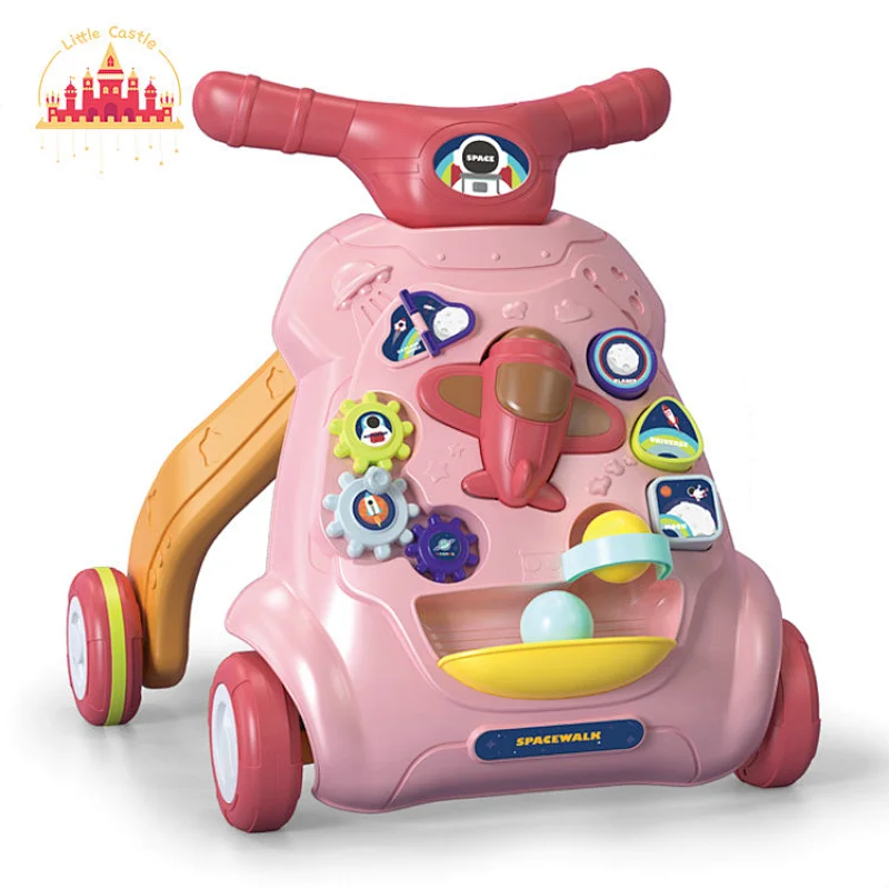Hot Sale Baby Sit-To-Stand Learning Toy Plastic Activity Walker With Light SL16E018