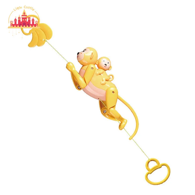 New Arrival Cute Funny Plastic Pull Line Climbing Monkey Toy For Kids SL01A007