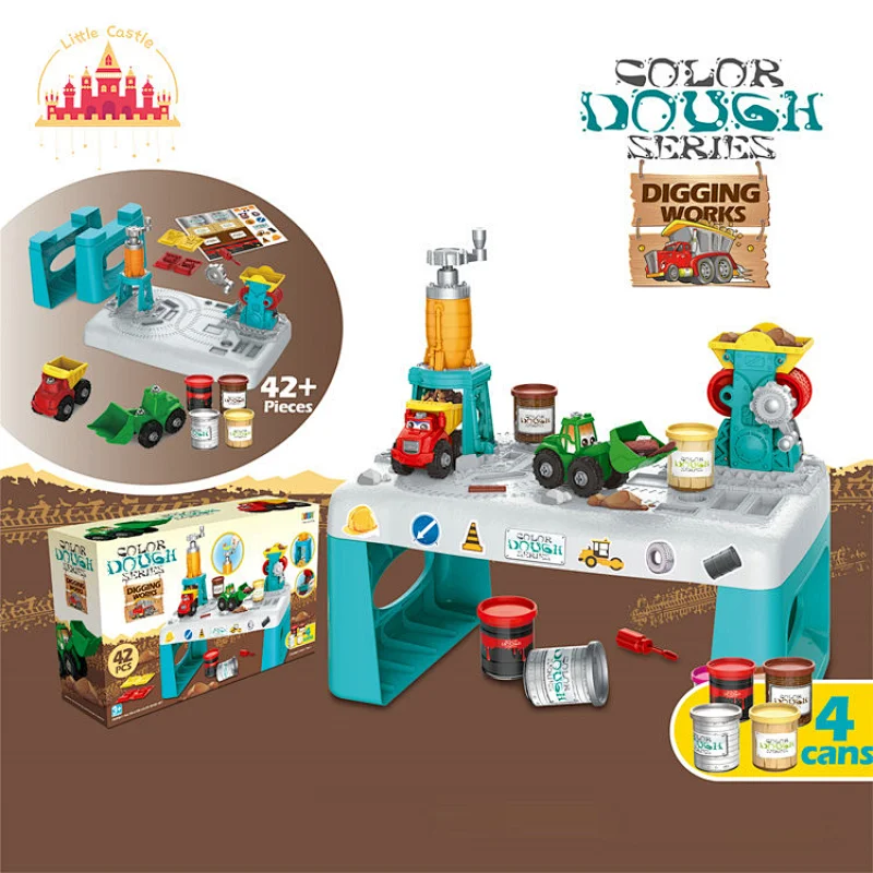 Creative DIY Ice Cream House Plastic Color Clay Table Set For Kids SL10D504