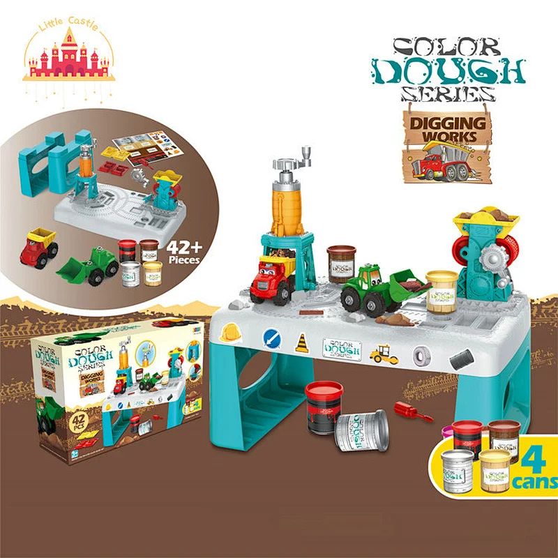 Wholesale Kids Educational DIY Play Dough Set Plastic Tool Color Clay Table SL10D505