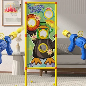 Factory Direct Kids Shooting Game Plastic Gun Toy With Standing Target SL01A401