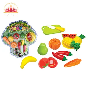 Factory Price Kids Pretend Play Food Set Plastic Cutting Fruit Vegetable Toys SL10B035