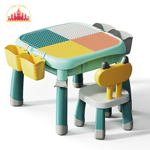 High Quality Multifunctional DIY Plastic Block Table Chair Set For Kids SL13A510