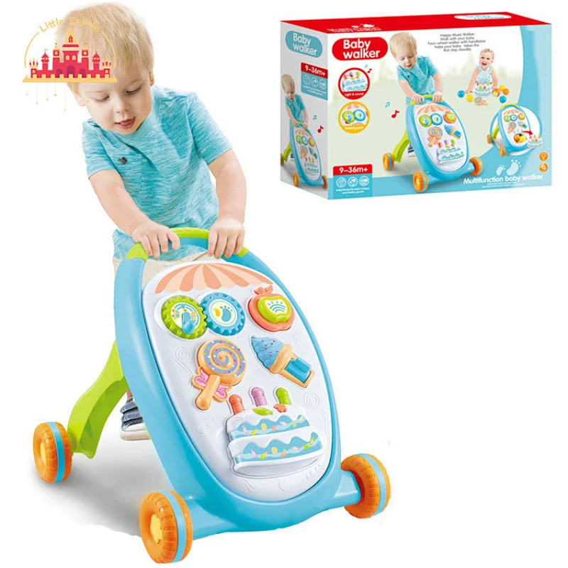Early Educational Walking Training Plastic Baby Walker With Activity Toys SL16E012