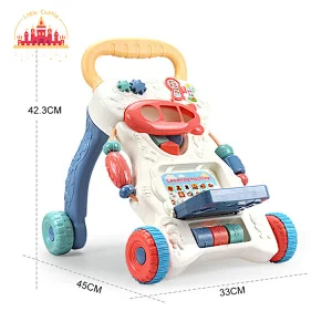 Customize Educational Trolley Toy Plastic Baby Walker With Learning Machine SL16E003