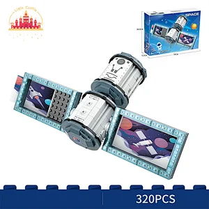 Popular 320 Pcs DIY Model Blocks Set Plastic Satellite Photo Frame For Kids SL13A710
