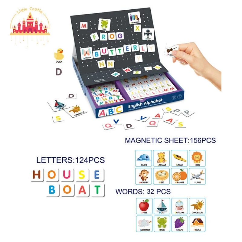 Hot Sale Early English Learning Toy DIY Magnetic Alphabet Puzzle For Kids SL14D009