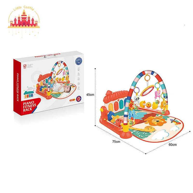 High Quality Baby Fitness Rack Pedal Piano Soft Musical Play Mat With Fench SL08K074