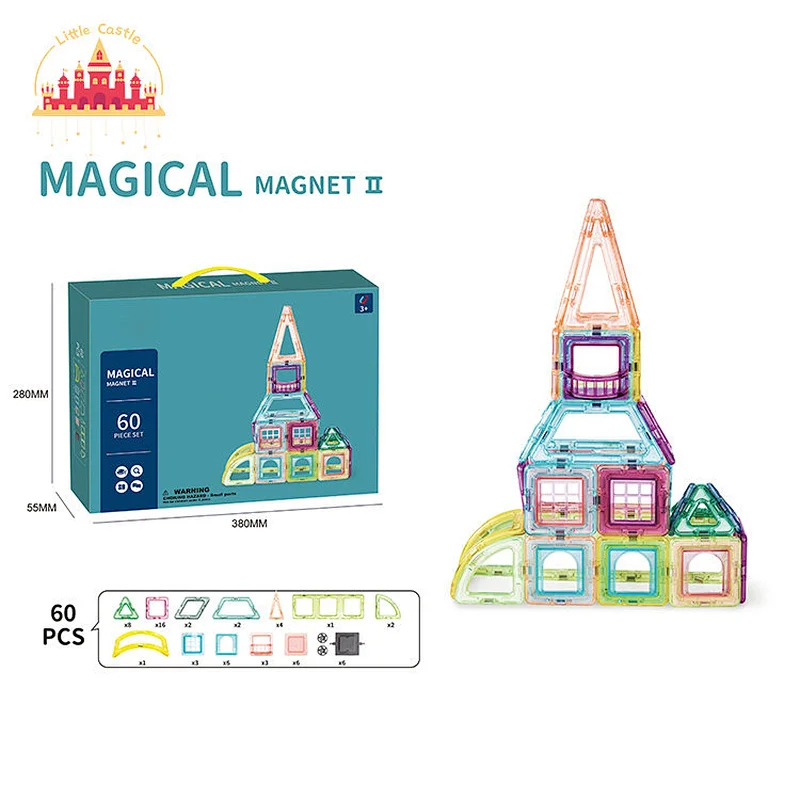 2023 New 102 Pcs Construction Blocks Set Plastic Magnetic Building Toy For Kids SL13E153