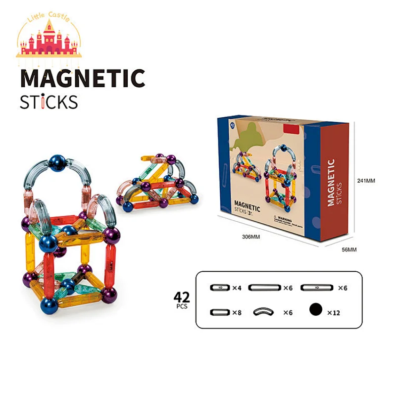 Creative DIY Vehicle Model 48 Pcs Plastic Magnetic Building Blocks For Kids SL13E191