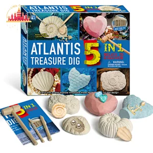 Archaeological Excavation Game 5Pcs Dinosaur Skeleton Digging Set For Kids SL17A080