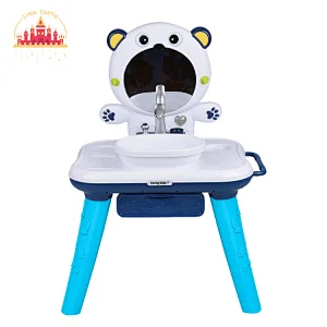 Kids Pretend Play Simulation Bathroom Plastic Washing Table Toy With Light Music SL10D842