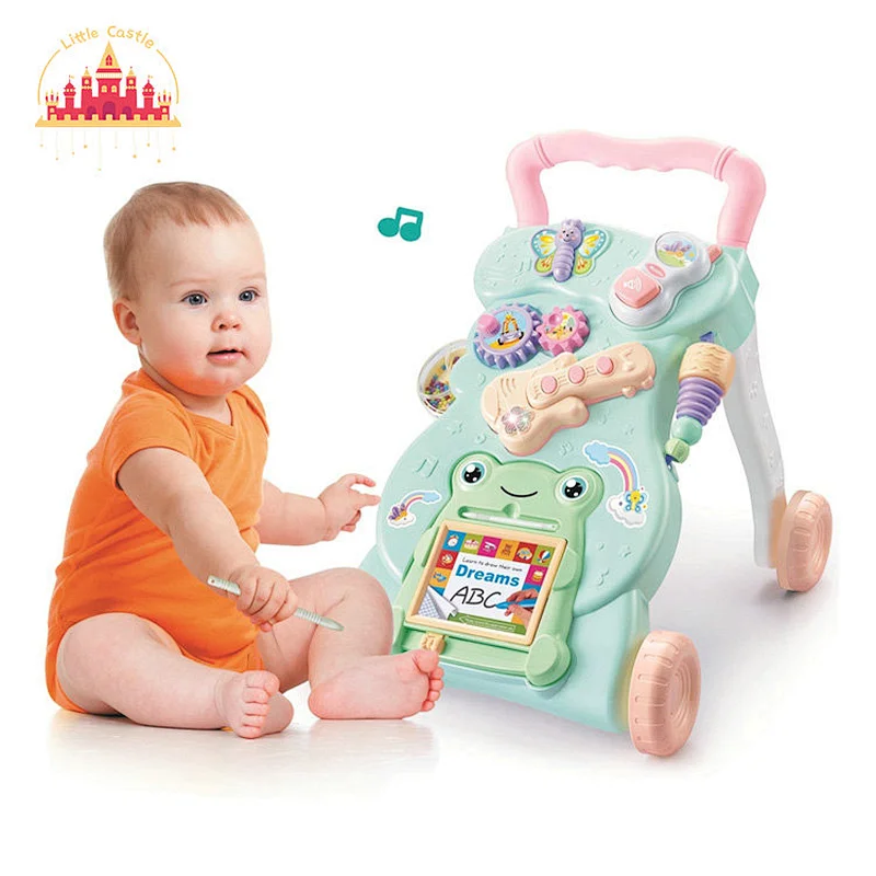 Multifunction Educational Activity Trolley Toy Plastic Baby Walker With Music SL16E015
