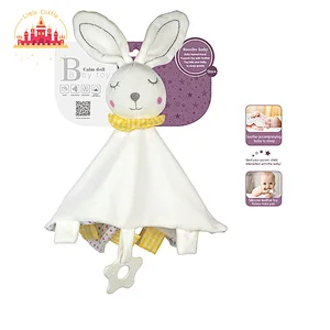 Baby Cute Rabbit Hand Puppet Soft Plush Soothing Towel With Teether Toy SL21E070
