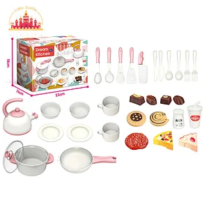 New Kitchen Cooking Play House Plastic Pressure Cooker Set Toys For Kids SL10D906
