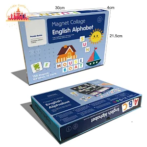 Hot Sale Early English Learning Toy DIY Magnetic Alphabet Puzzle For Kids SL14D009