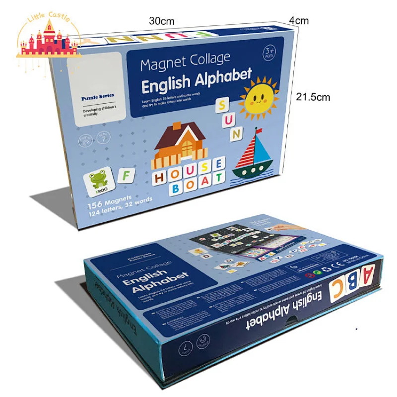 Hot Sale Early English Learning Toy DIY Magnetic Alphabet Puzzle For Kids SL14D009
