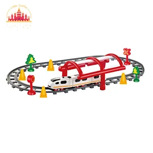Hot Selling Assembly 99 Pcs Plastic Electric Train Track Set Toy For Kids SL04C007