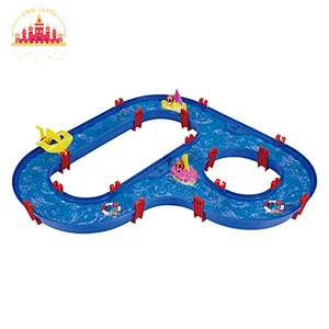Popular 79 Pcs Assembly Plastic Water Park Track Funny Water Game For Kids SL01A392