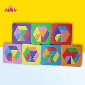 Hot Sale Early Educational Toy Colorful EVA Foam Tangram Puzzle For Kids SL18A042