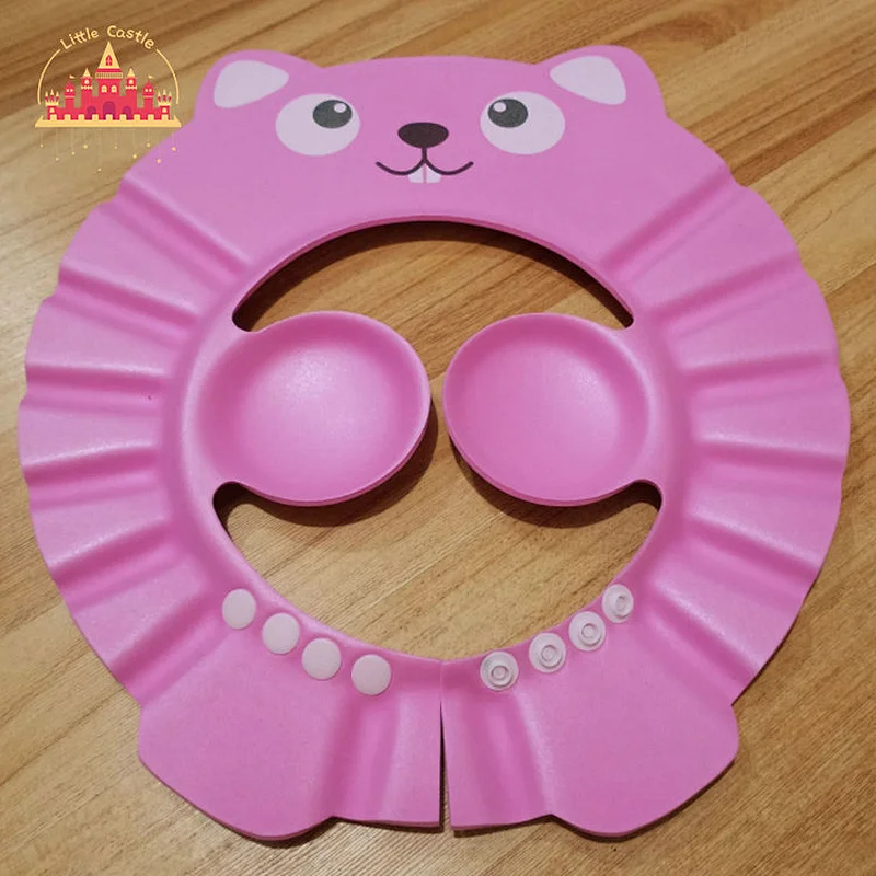 Hot Sale Bathing Protecton Soft Adjustable Cute Cartoon Shower Hat For Baby SL18A002