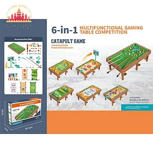 6 In 1 Multifunctional Catapult Board Game Plastic Table Game Set For Kids SL01F253