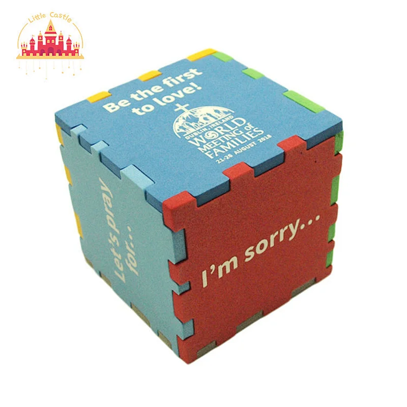 Hot Selling 2 In 1 Disc Cube Assembly Waterproof EVA Puzzle Mat For Kids SL18A023