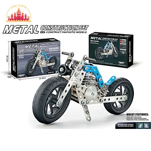 Hot Sale 3D Model DIY 226 Pcs Metal Hoe Truck Building Blocks For Kids SL03E044