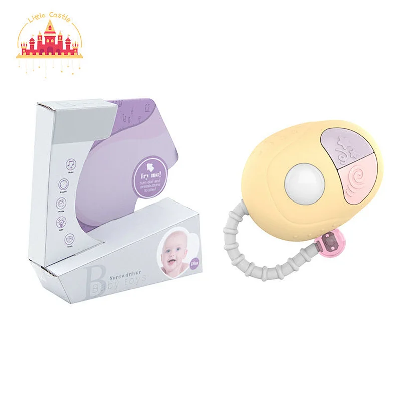 2023 New Baby Educational Rattle Electric Plastic Key Ring Toy With Music SL21G011