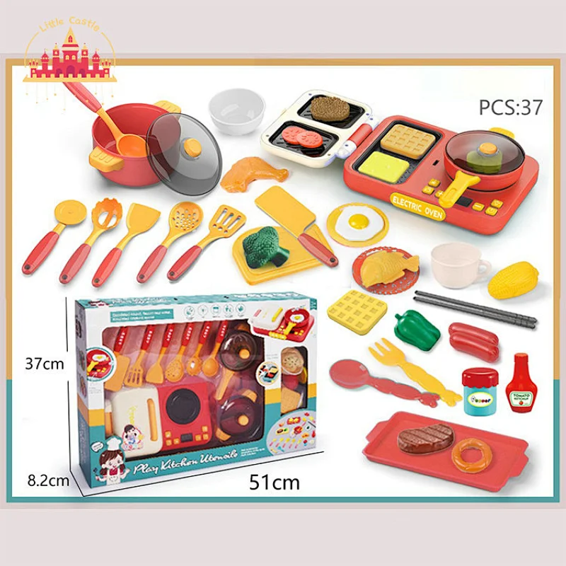 New Design Creative DIY 65 Pcs Plastic Cutting Birthday Cake Set Toy For Kids SL10D826