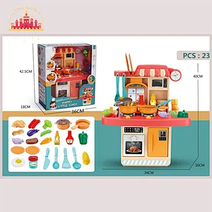High Quality 23 Pcs Cooking Set Toys Mini Plastic Play Kitchen For Kids SL10C090