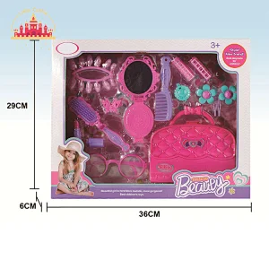 Fahion Pink Kids Dress Up Toys Play House Plastic Beauty Play Set With Doll SL10A212