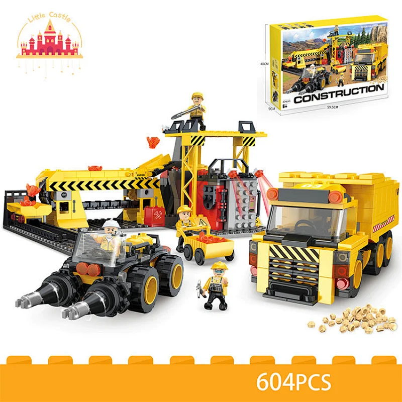 Wholesale Educational DIY 604 Pcs Plastic Engineering Blocks Set For Kids SL13A647