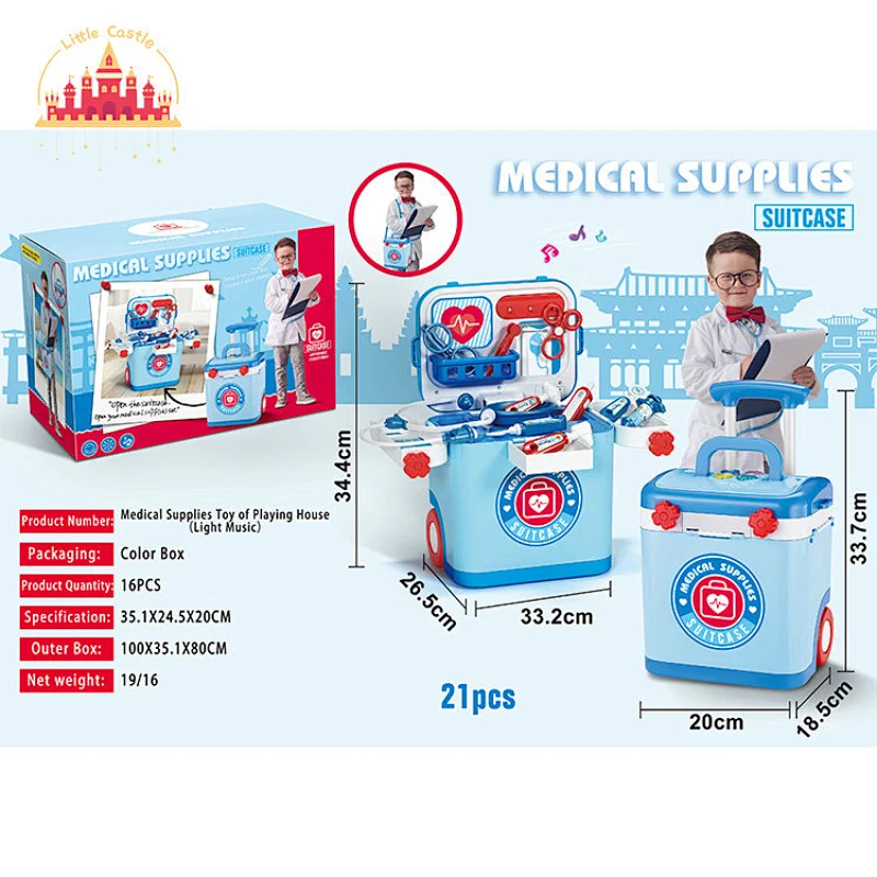 Kids 28 Pcs Beauty Set Portable Plastic Dressing Table With Sound Light SL10G410
