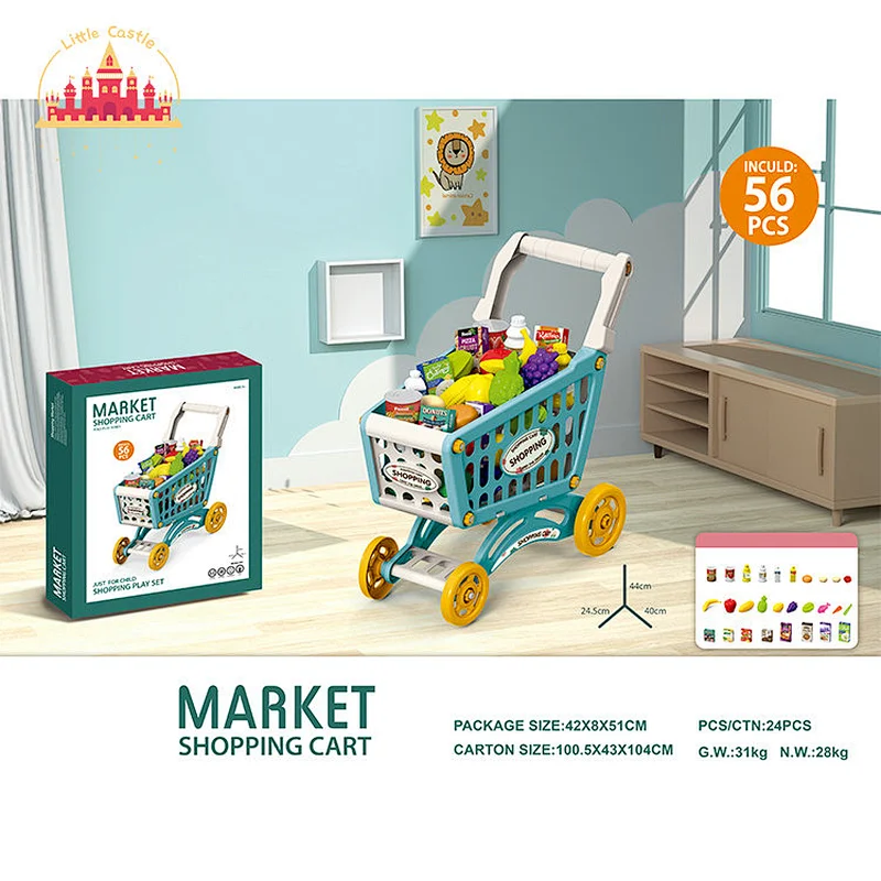 44 Pcs Shopping Play Set Pretend Play Plastic Supermarket Toys For Kids SL10E010