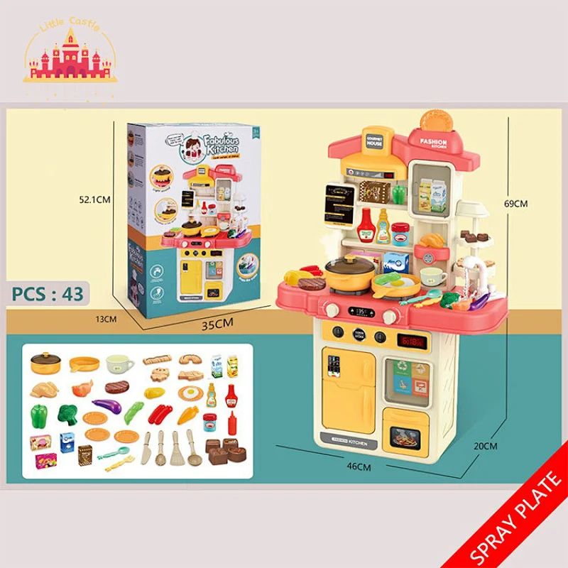 High Quality 23 Pcs Cooking Set Toys Mini Plastic Play Kitchen For Kids SL10C090