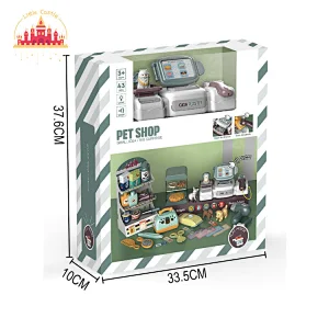 Hot Selling Shopping Pretend Play Simulation Plastic Pet Shop Set Toy For Kids SL10D849
