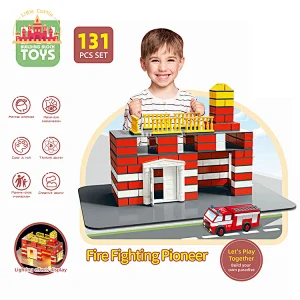 102 Pcs DIY House Model Blocks Set Plastic Cement Construction Toy For Kids SL13A559