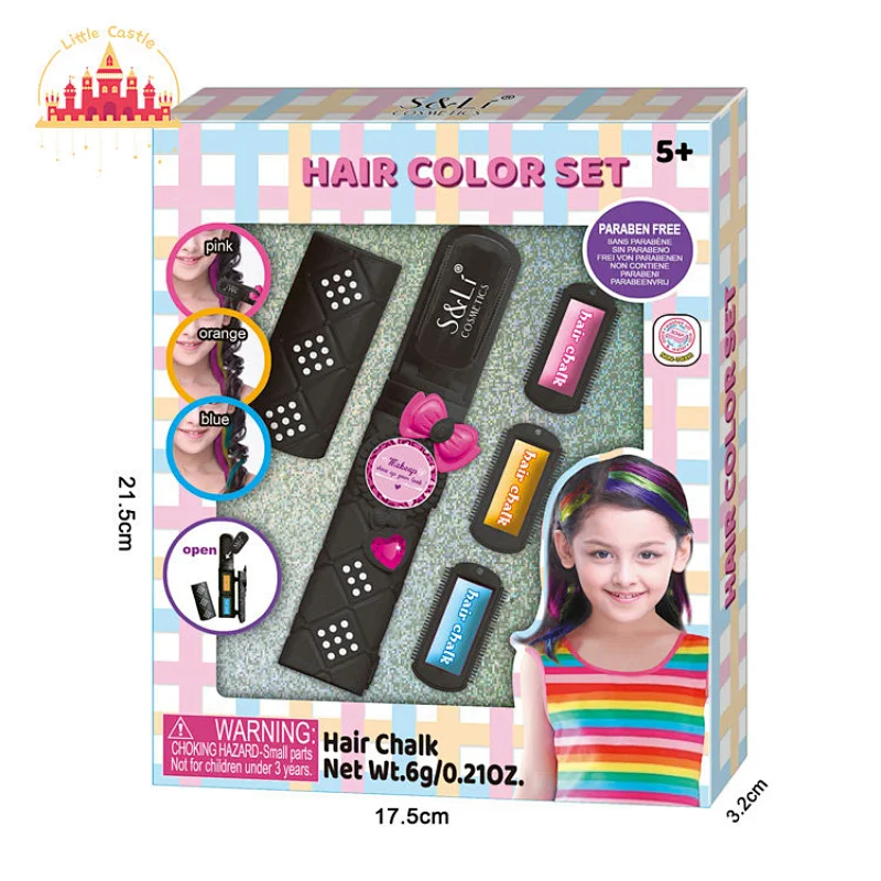 Fashion Non-Toxic 5 Colors Washable Temporary Hair Chalk Set For Kids SL10A011