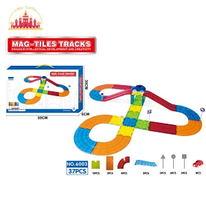 37 Pcs Construction Blocks Kit Assembly Plastic Magnetic Track Toy For Kids SL13E109