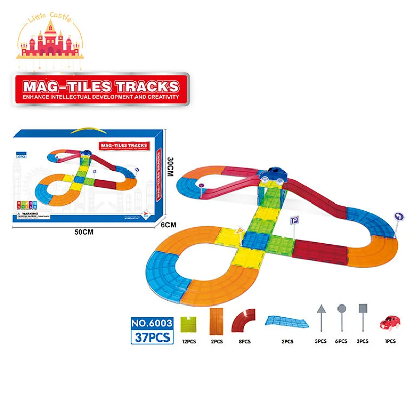 Creative DIY Vehicle Model 48 Pcs Plastic Magnetic Building Blocks For Kids SL13E191