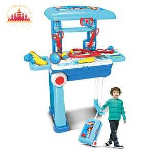 Hot Selling Cooking BBQ Pretend Play Plastic Barbecue Cart Toys For Kids SL10D1182