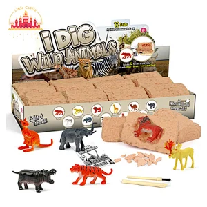 Hot Sale Mini Wild Animal Model DIY Wildlife Excavation Set For Kids SL17A074