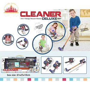 2023 New Household Pretend Play 3 In 1 Plastic Vacuum Cleaner Toy For Kids SL10D1028