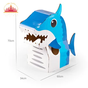 Customize Educational 3D Dolphin Puzzle Wearable DIY Cardboard Toy For Kids SL20A001