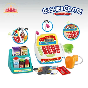 Wholesale Supermarket Set Electronic Plastic Cash Register Toys For Kids SL10E042