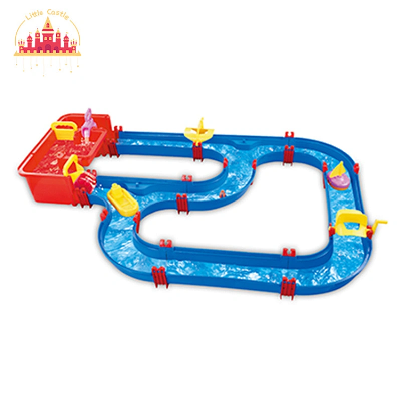 Popular 79 Pcs Assembly Plastic Water Park Track Funny Water Game For Kids SL01A392